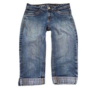 Jordache Womens Crop Capri 4 Y2k 2000s Low Rise Bratz Preppy‎ Paris Hilton